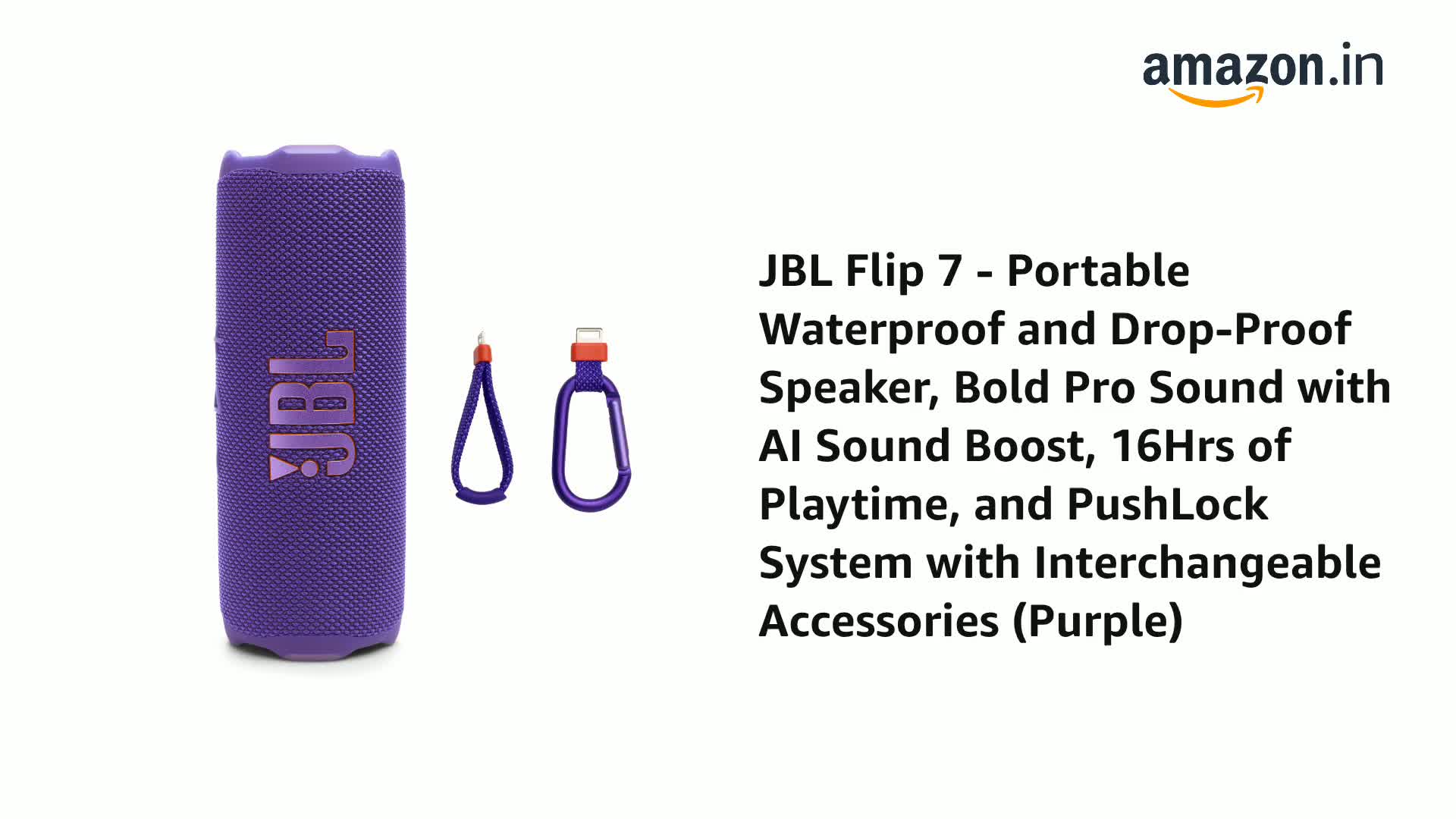 JBL　flip7 JBL Flip 7 Wireless Portable Bluetooth Speaker, 16 Hours